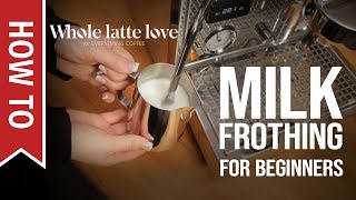 How To Milk Frothing for Beginners 5 Tips [upl. by Shalne38]