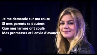 Louane  Je vole Michel Sardou  Lyric [upl. by Violetta]