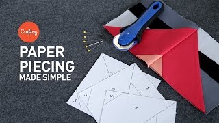 Paper piecing made simple  Quilting Tutorial with Angela Walters for Craftsy [upl. by Tiduj]