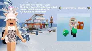 Livetopia NEW Winter House Update  Secret Puzzle Room [upl. by Aridan816]