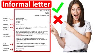 How to write an informal letter📝 All you need to know [upl. by Etnoved]