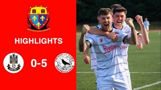 Caerleon 05 Cwmbrân Town  Gwent FA Senior cup  Quarter final highlights [upl. by Fredelia]