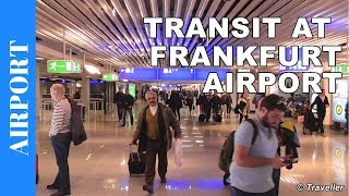 TRANSIT WALK AT FRANKFURT Airport FRA Terminal 1  Connection Flight Transfer Arriving amp Departing [upl. by Prevot]