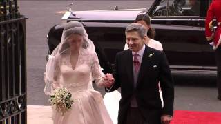 Catherine Middleton arrives at Westminster Abbey [upl. by Nylteak]