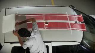 How to apply Racing Stripes on Cars  3M 1080 Wrap Series Film [upl. by Cire]