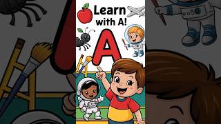 A Alphabet Song for Kids  Fun Learning with Apple Ant and More Words Starting with Aquot [upl. by Dnomde]