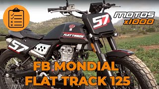 TEST FB Mondial 125 Flat Track  Motosx1000 [upl. by Ormiston714]